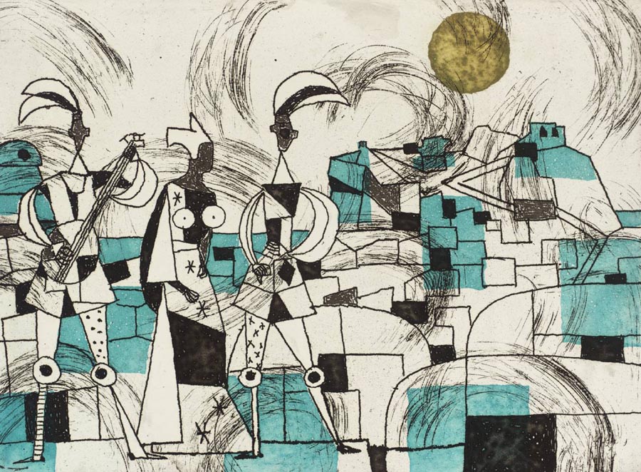 Julian Trevelyan painting